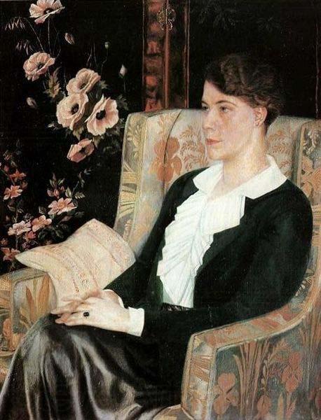 Pavel Filonov Portrait of E. N. Glebova Spain oil painting art